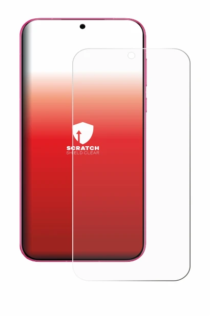 Immagine del dispositivo Huawei Pura 80 con un'ampia varietà di protezioni per lo schermo.