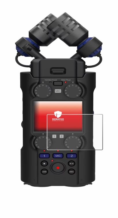 Immagine del dispositivo Zoom H5 Studio con un'ampia varietà di protezioni per lo schermo.
