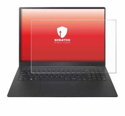 Immagine del dispositivo LG gram Pro 16 2025 con un'ampia varietà di protezioni per lo schermo.