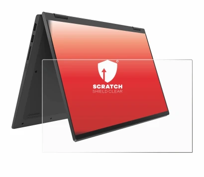 Immagine del dispositivo Lenovo IdeaPad Flex 5 14ALC05 con un'ampia varietà di protezioni per lo schermo.