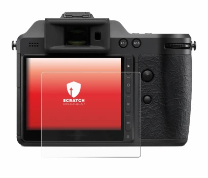 Immagine del dispositivo Hasselblad X2D II 100C con un'ampia varietà di protezioni per lo schermo.