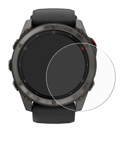 Immagine del dispositivo Garmin Fenix 8 Pro AMOLED (51 mm) con un'ampia varietà di protezioni per lo schermo.