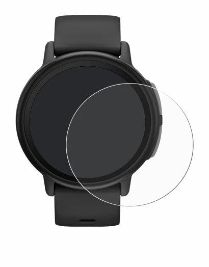 Immagine del dispositivo Garmin Bounce 2 con un'ampia varietà di protezioni per lo schermo.