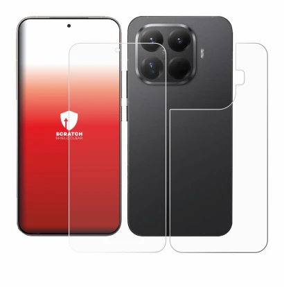 Immagine del dispositivo Xiaomi 15T Pro (Fronte+Retro) con un'ampia varietà di protezioni per lo schermo.