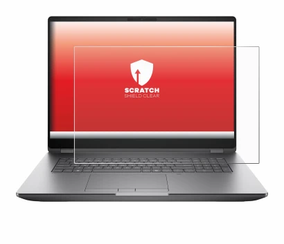 Immagine del dispositivo HP Zbook Fury G1i 18 con un'ampia varietà di protezioni per lo schermo.