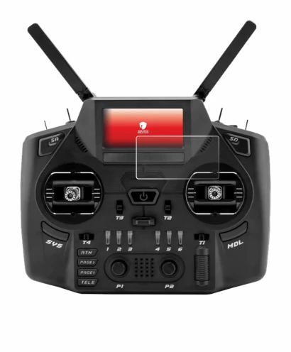 Immagine del dispositivo Radiomaster GX12 con un'ampia varietà di protezioni per lo schermo.