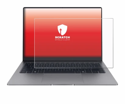 Immagine del dispositivo Honor MagicBook X14 Plus 2025 con un'ampia varietà di protezioni per lo schermo.