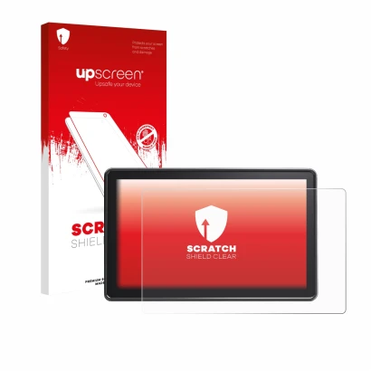 Parte frontale di una confezione del prodotto con il logo del marchio upscreen. Accanto è raffigurato il dispositivo Osee G7 P