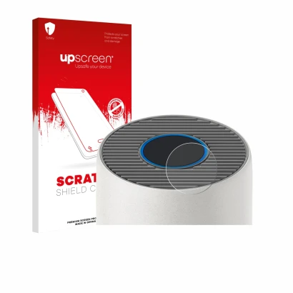 Parte frontale di una confezione del prodotto con il logo del marchio upscreen. Accanto è raffigurato il dispositivo Philips 2