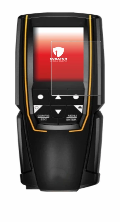 Immagine del dispositivo Testo 310 (2a Gen.) con un'ampia varietà di protezioni per lo schermo.