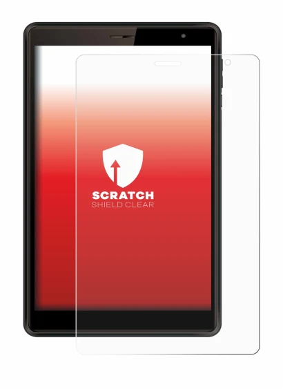 Immagine del dispositivo Logicom Tab 80 8" con un'ampia varietà di protezioni per lo schermo.