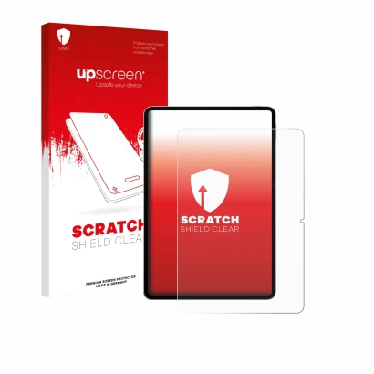 Parte frontale di una confezione del prodotto con il logo del marchio upscreen. Accanto è raffigurato il dispositivo Xiaomi Pa