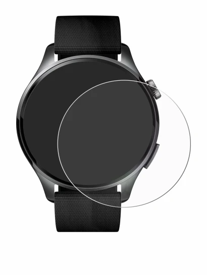 Immagine del dispositivo Xiaomi Watch 5 (47 mm) con un'ampia varietà di protezioni per lo schermo.