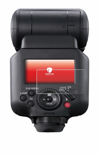 Immagine del dispositivo Canon Speedlite EL-5 con un'ampia varietà di protezioni per lo schermo.