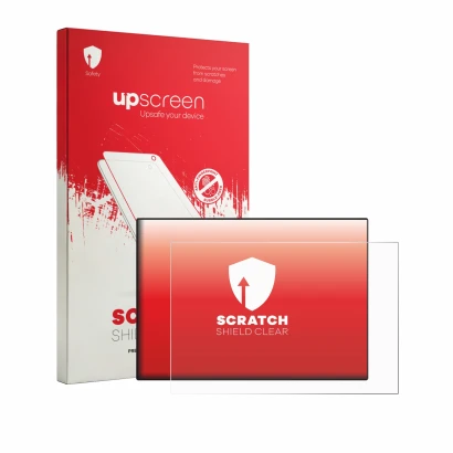 Parte frontale di una confezione del prodotto con il logo del marchio upscreen. Accanto è raffigurato il dispositivo CrossCont