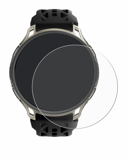 Immagine del dispositivo Amazfit Cheetah 2 Pro con un'ampia varietà di protezioni per lo schermo.