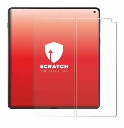 Immagine del dispositivo Motorola Razr Fold (Display interno) con un'ampia varietà di protezioni per lo schermo.