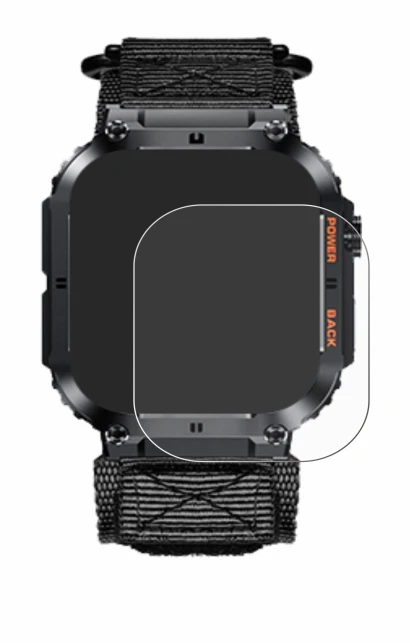 Immagine del dispositivo Megalith K57PRO con un'ampia varietà di protezioni per lo schermo.