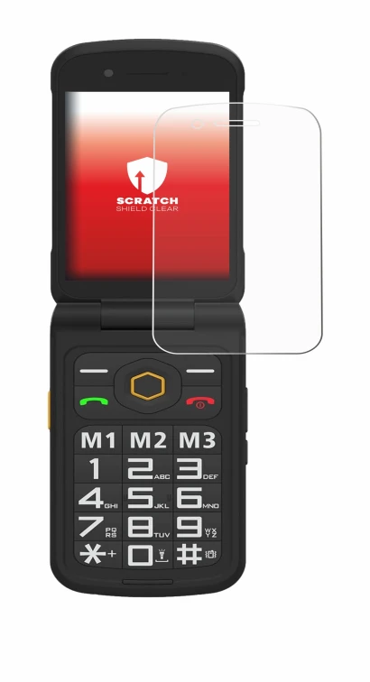 Immagine del dispositivo AGM M8 FLIP con un'ampia varietà di protezioni per lo schermo.