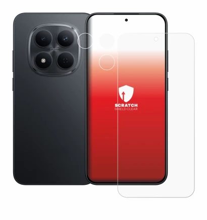 Immagine del dispositivo Xiaomi Redmi Note 15 Pro 5G (Fronte+Fotocamera) con un'ampia varietà di protezioni per lo schermo.