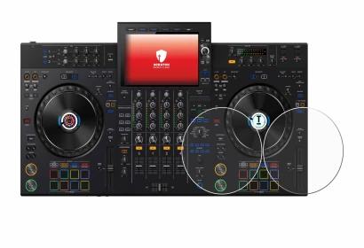Immagine del dispositivo AlphaTheta XDJ-AZ (Jog) con un'ampia varietà di protezioni per lo schermo.