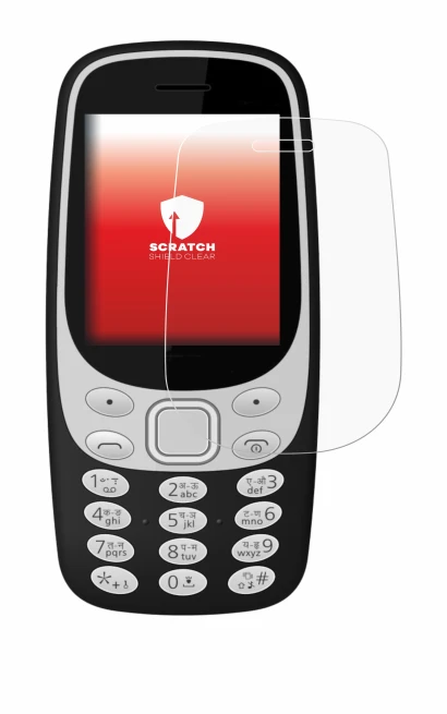 Immagine del dispositivo Karbonn K32N con un'ampia varietà di protezioni per lo schermo.