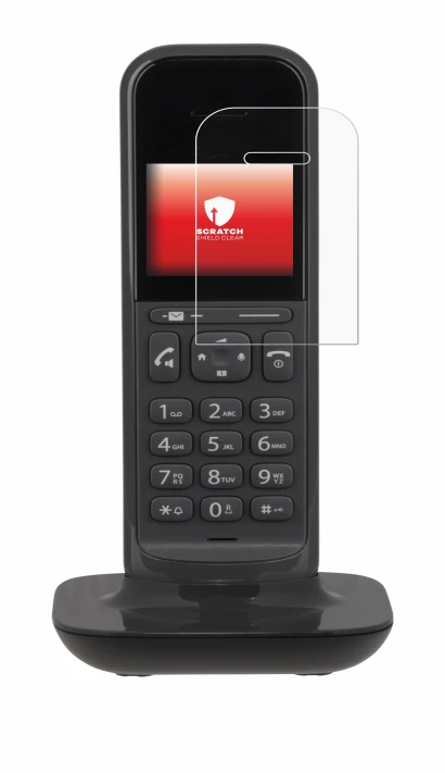 Immagine del dispositivo Gigaset CL390 con un'ampia varietà di protezioni per lo schermo.