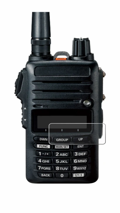 Immagine del dispositivo Yaesu FTA-250 con un'ampia varietà di protezioni per lo schermo.