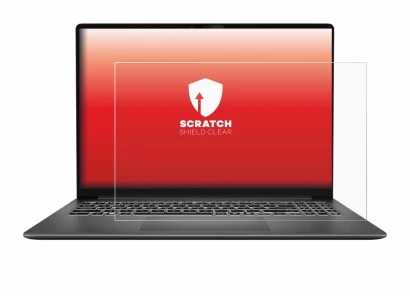 Immagine del dispositivo MSI Modern 16S AI con un'ampia varietà di protezioni per lo schermo.