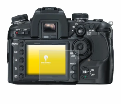 Immagine del dispositivo Konica Minolta Dynax 7D con un'ampia varietà di protezioni per lo schermo.
