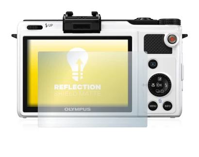 Immagine del dispositivo Olympus XZ-1 con un'ampia varietà di protezioni per lo schermo.