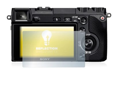 Immagine del dispositivo Sony Alpha NEX-7 con un'ampia varietà di protezioni per lo schermo.