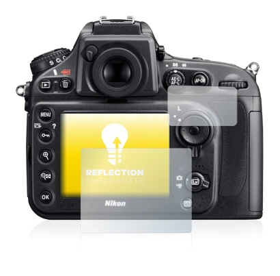 Immagine del dispositivo Nikon D800 con un'ampia varietà di protezioni per lo schermo.