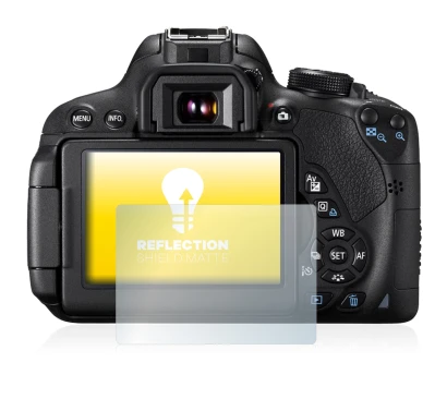 Immagine del dispositivo Canon EOS 700D con un'ampia varietà di protezioni per lo schermo.