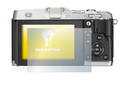 Immagine del dispositivo Olympus PEN E-P5 con un'ampia varietà di protezioni per lo schermo.