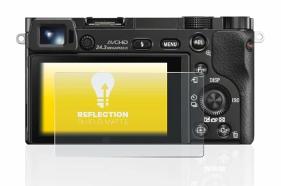 Immagine del dispositivo Sony Alpha 6000 con un'ampia varietà di protezioni per lo schermo.