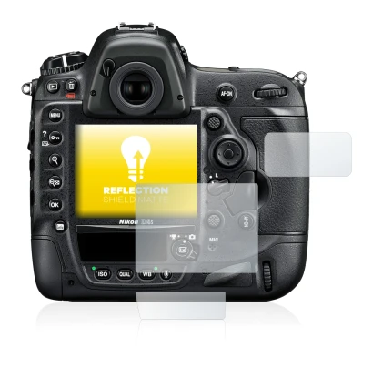 Immagine del dispositivo Nikon D4S con un'ampia varietà di protezioni per lo schermo.