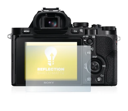 Immagine del dispositivo Sony Alpha 7S con un'ampia varietà di protezioni per lo schermo.