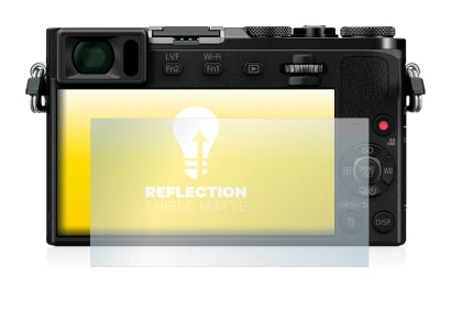 Immagine del dispositivo Panasonic Lumix DMC-GM5 con un'ampia varietà di protezioni per lo schermo.