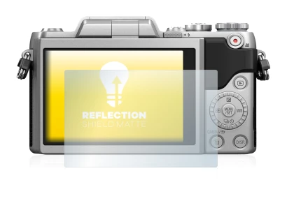Immagine del dispositivo Panasonic Lumix DMC-GF7 con un'ampia varietà di protezioni per lo schermo.