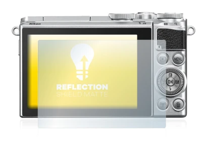 Immagine del dispositivo Nikon 1 J5 con un'ampia varietà di protezioni per lo schermo.
