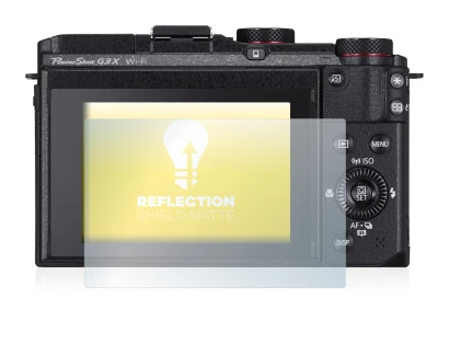 Immagine del dispositivo Canon PowerShot G3 X con un'ampia varietà di protezioni per lo schermo.