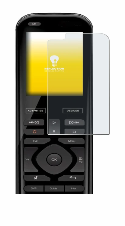 Immagine del dispositivo Logitech Harmony 950 con un'ampia varietà di protezioni per lo schermo.
