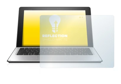 Immagine del dispositivo HP Elite x2 1012 G1 con un'ampia varietà di protezioni per lo schermo.