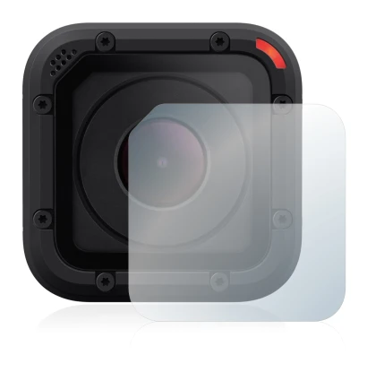 Immagine del dispositivo GoPro Hero Session con un'ampia varietà di protezioni per lo schermo.