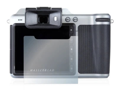 Immagine del dispositivo Hasselblad X1D-50c con un'ampia varietà di protezioni per lo schermo.