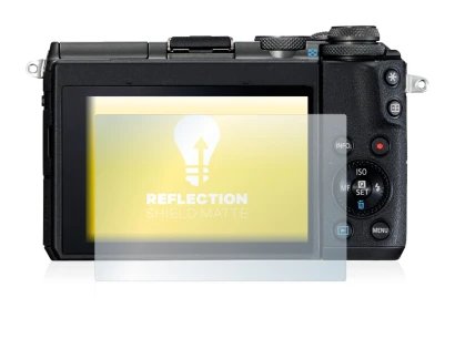 Immagine del dispositivo Canon EOS M6 con un'ampia varietà di protezioni per lo schermo.