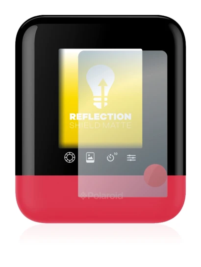 Immagine del dispositivo Polaroid Pop con un'ampia varietà di protezioni per lo schermo.