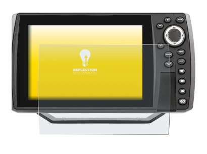 Immagine del dispositivo Humminbird Helix 7 con un'ampia varietà di protezioni per lo schermo.