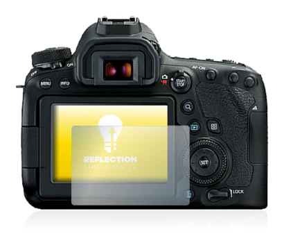 Immagine del dispositivo Canon EOS 6D Mark II con un'ampia varietà di protezioni per lo schermo.